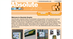 Desktop Screenshot of absolutegraphix.co.uk