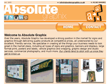 Tablet Screenshot of absolutegraphix.co.uk